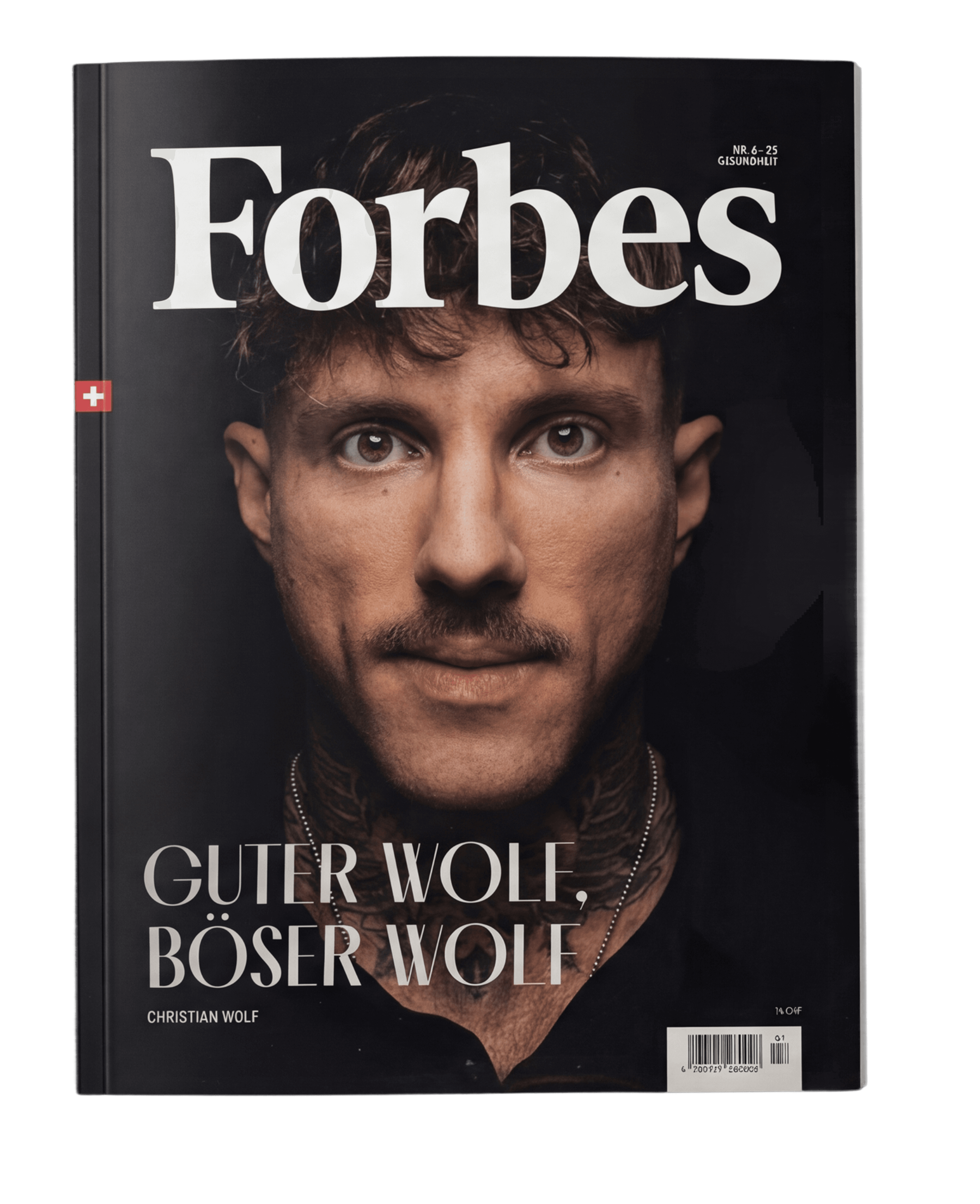 Forbes magazine cover featuring Christian Wolf